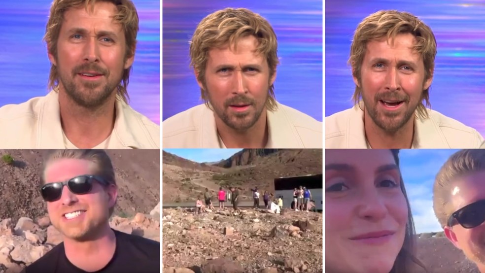 Ryan Gosling se diverte em entrevista inusitada — Foto: Reprodução/Instagram