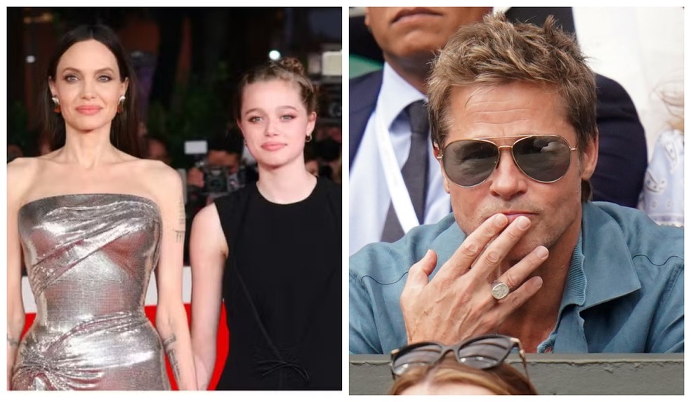 Brad Pitt desfila em público com a namorada pela primeira vez (de mãos ...