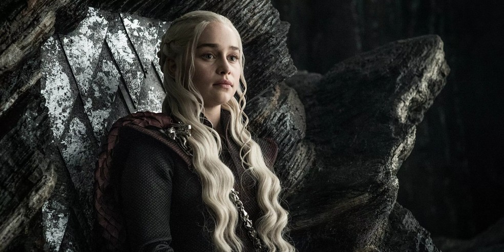 Emilia Clarke em 'Game of Thrones'. — Foto: Reprodução | HBO