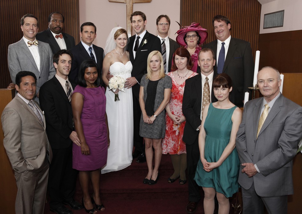O elenco de 'The Office' em sua sexta temporada — Foto: Getty