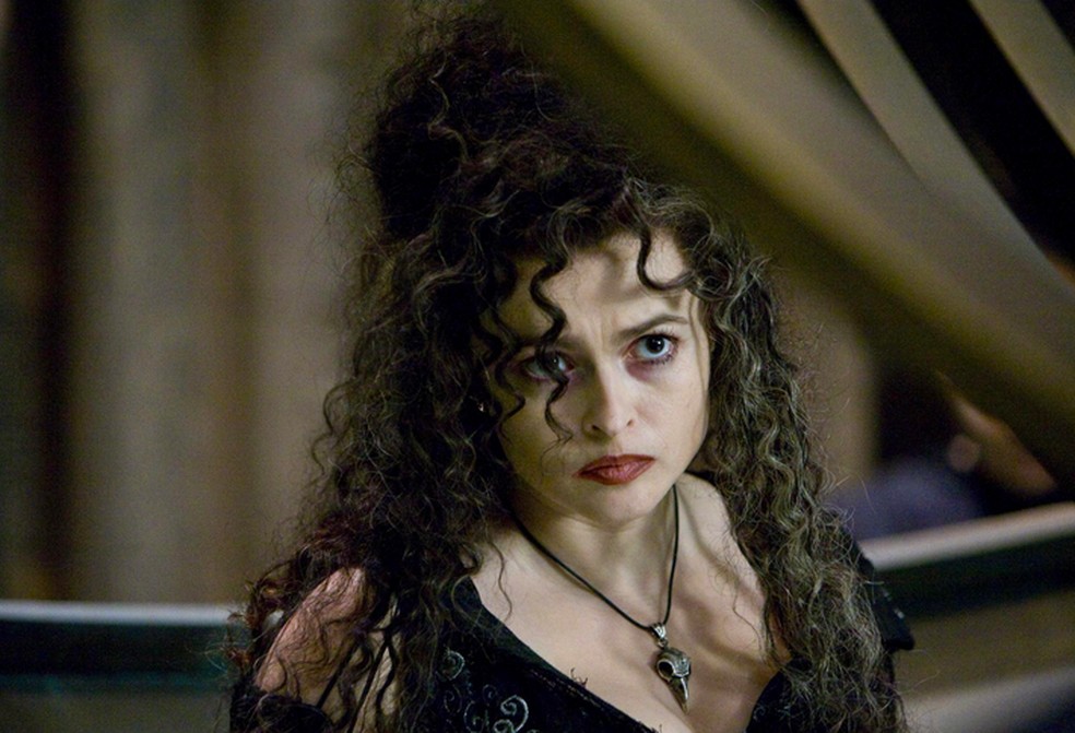 Helena Bonham Carter em cena da franquia Harry Potter — Foto: Reprodução