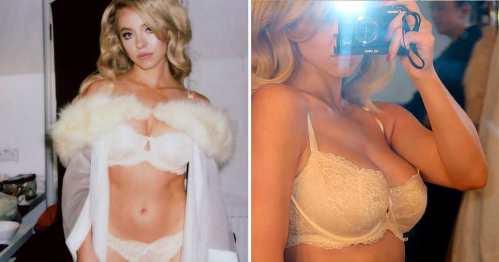 Sydney Sweeney em ensaio de lingerie — Foto: reprodução/Instagram