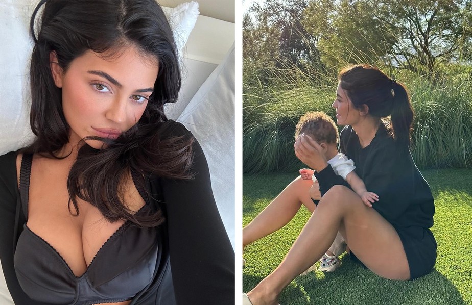 Kylie Jenner compartilhou fotos raras do filho caçula em novembro de 2022