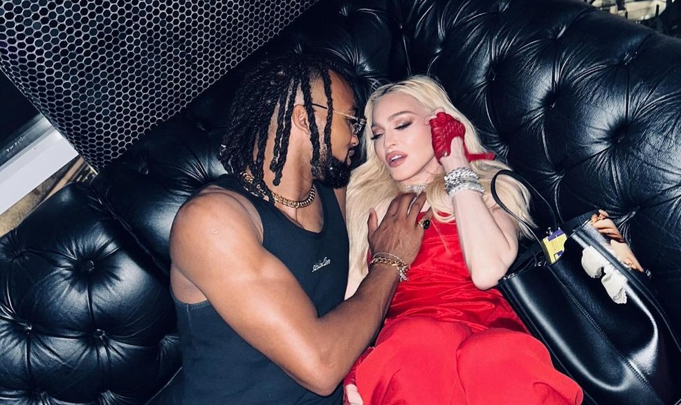 Akeem Morris e Madonna — Foto: Reprodução/Instagram