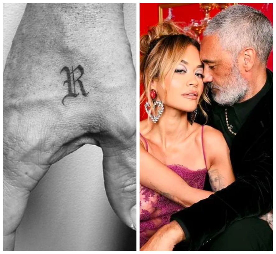 A tatuagem feita pelo cineasta Taika Waititi em homenagem à cantora Rita Ora