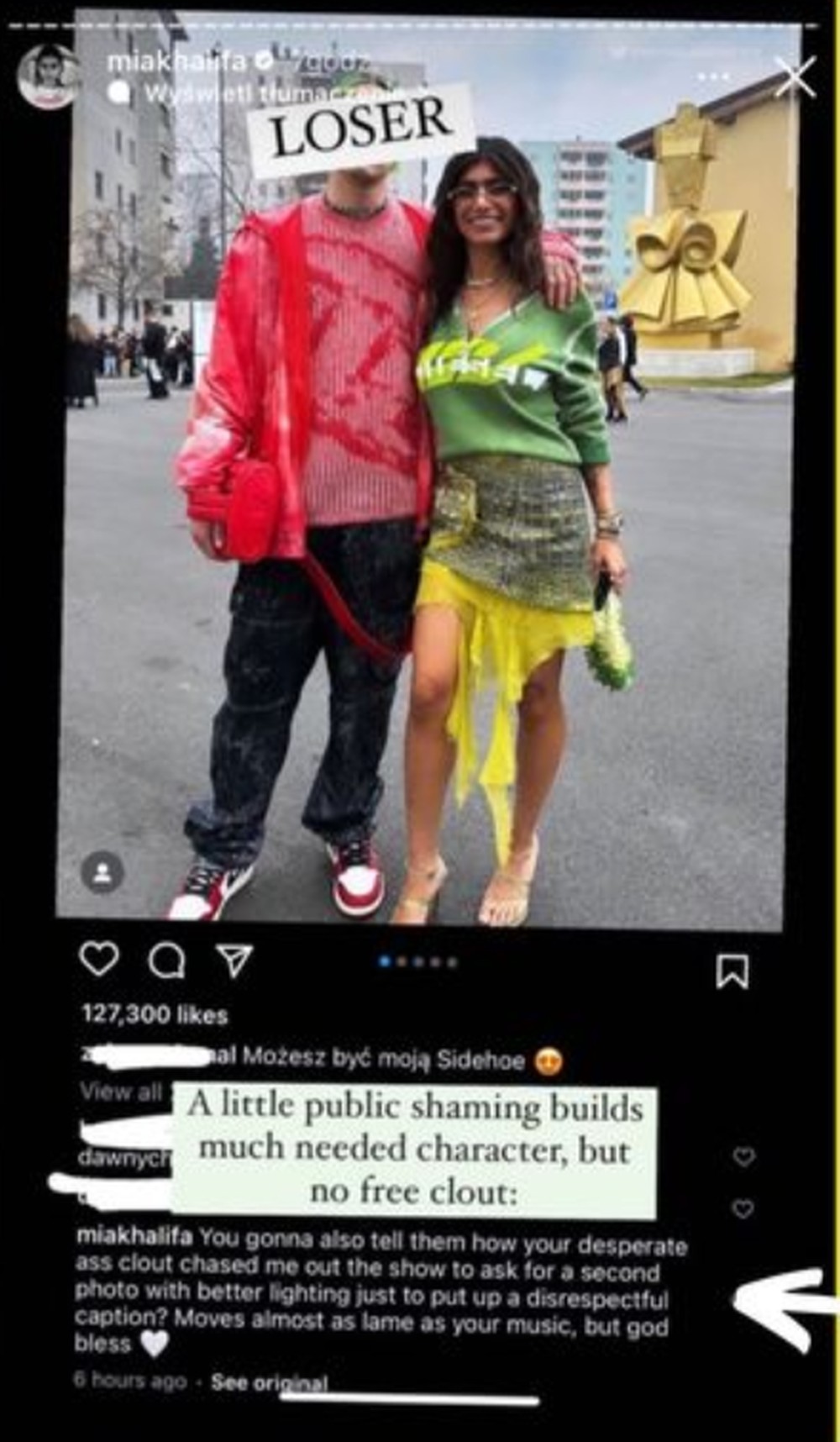 Mia Khalifa humilha rapper que implorou para tirar foto com ela e ...