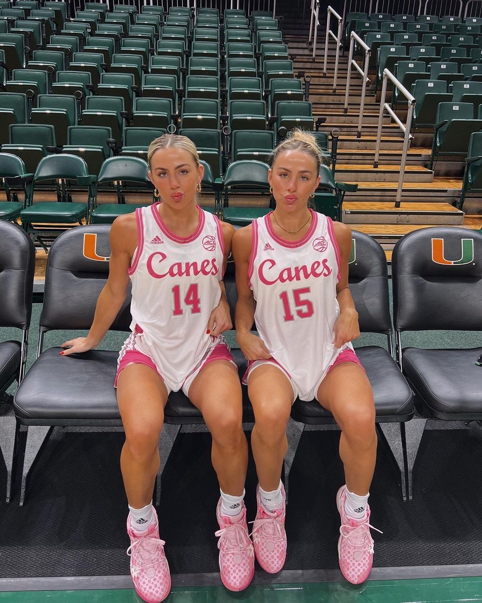Gêmeas influencers e estrelas do basquete universitário: irmãs sofrem