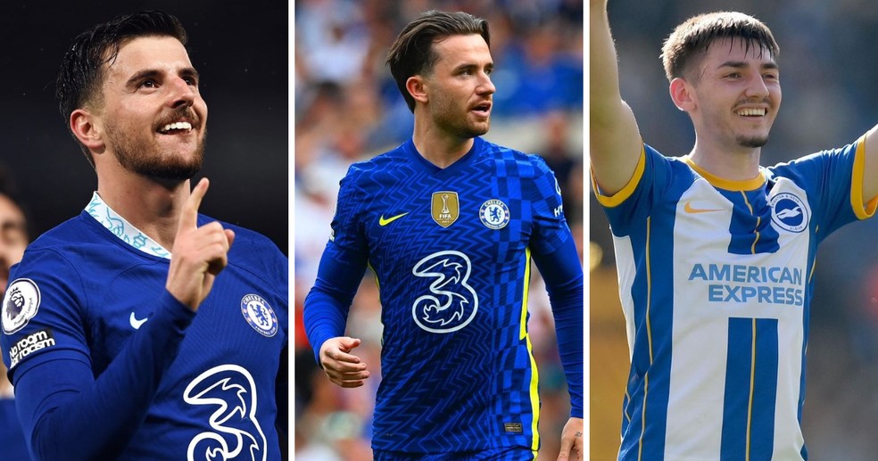 Mason Mount, Ben Chilwell e Billy Gilmour — Foto: Reprodução/Instagram