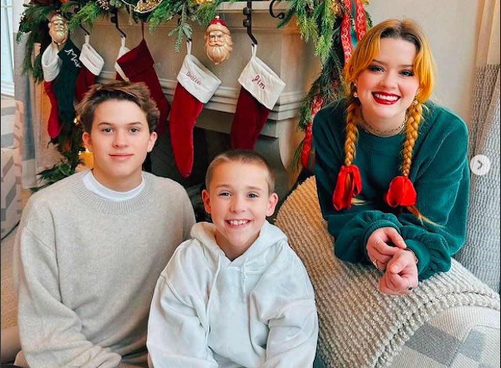 Os três filhos da atriz Reese Witherspoon — Foto: Instagram