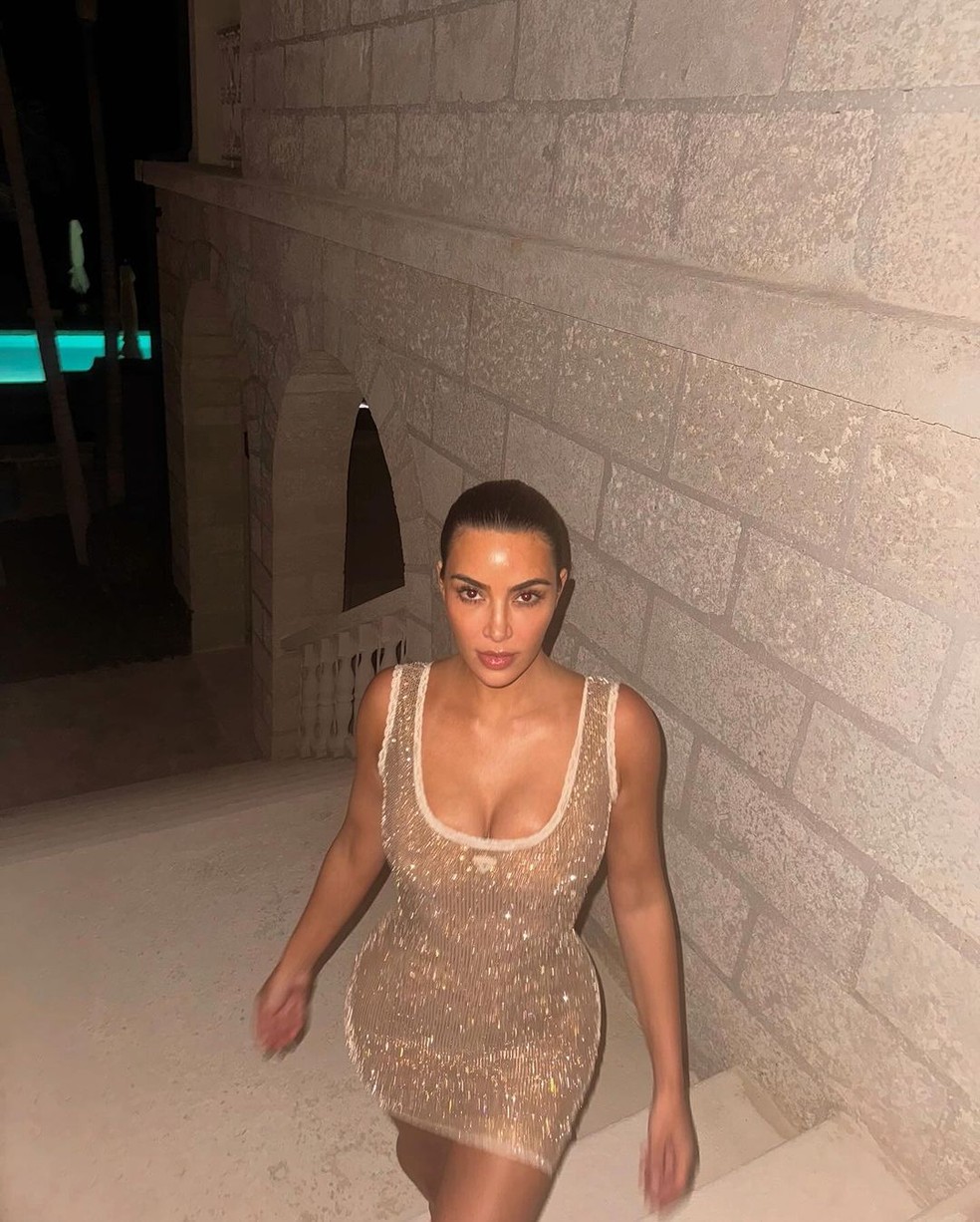 Fotos de Kim Kardashian produzidas por sua filha North West — Foto: reprodução/instagram