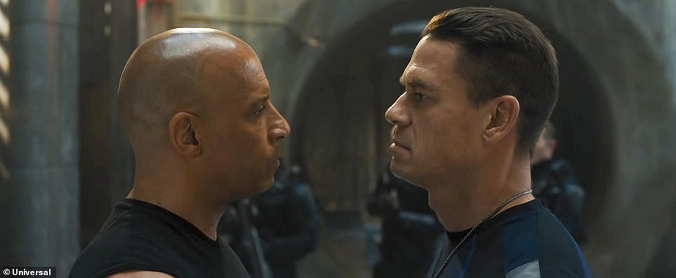 Vin Diesel e John Cena em Velozes e Furiosos 9 (2021) — Foto: Divulgação