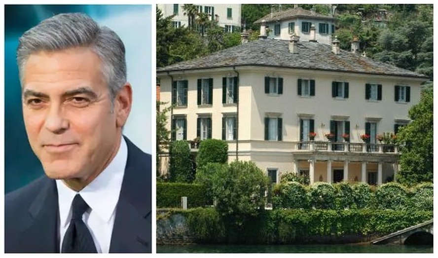George Clooney e sua mansão na Itália