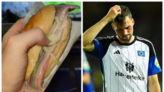 Sanduíche 'estranhão' de peixe cru e cebola em estádio na Alemanha divide torcedores