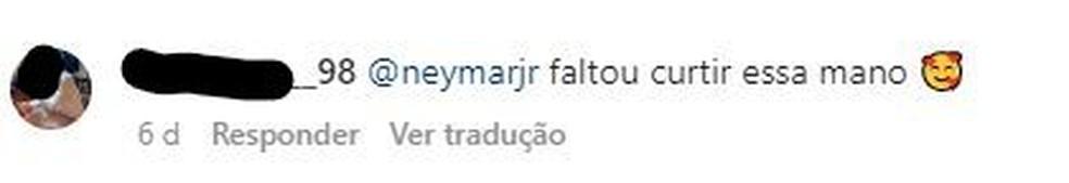 Comentário deixado por fã em uma das fotos da atacante croata Ana Maria Marković — Foto: Reprodução/Instagram