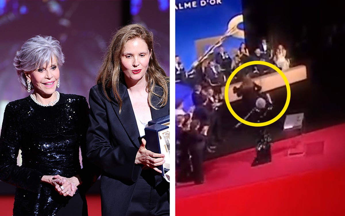 Jane Fonda captó el video premiado en la cabeza del director en Cannes |  premio