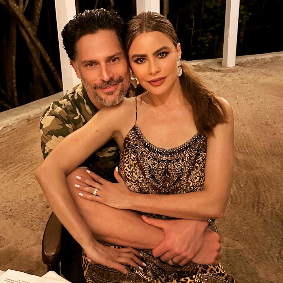 Sofía Vergara e o marido, o também ator Joe Manganiello — Foto: Reprodução/Instagram