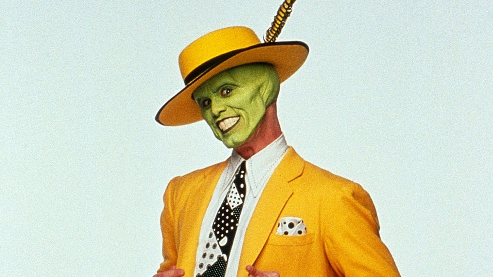 Jim Carrey caracterizado para 'O Máskara' (1994) — Foto: Reprodução