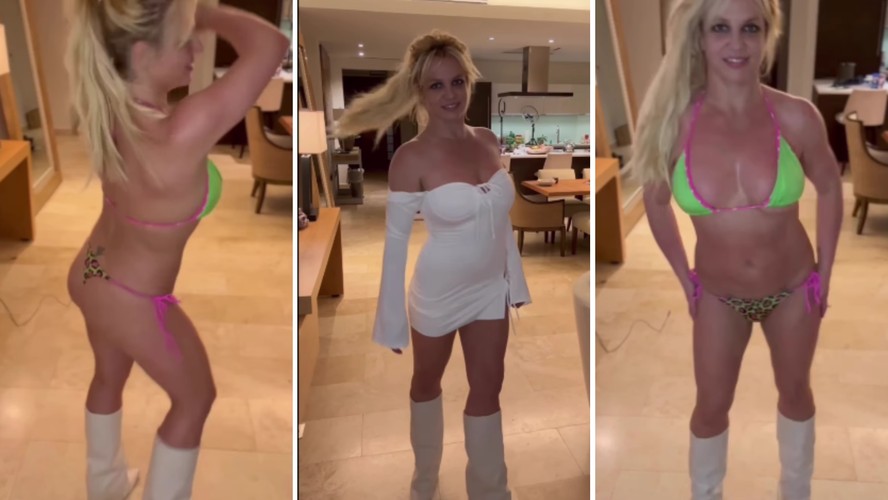 Britney Spears dançando em vídeo