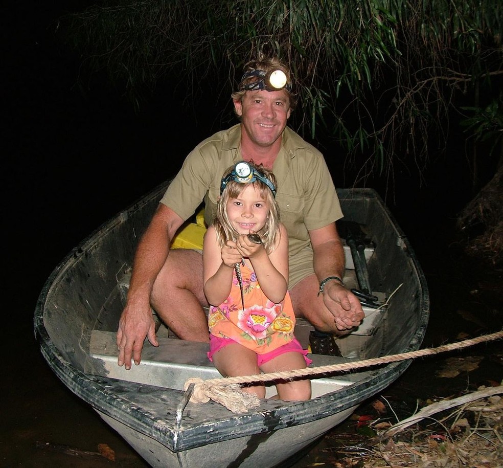 Steve Irwin e a filha, Bindi — Foto: Reprodução/Instagram