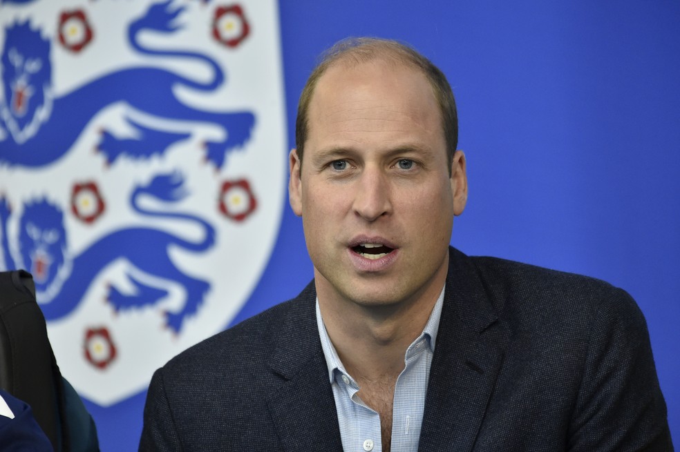 O príncipe William também é dirigente da federação de futebol de seu país — Foto: Getty