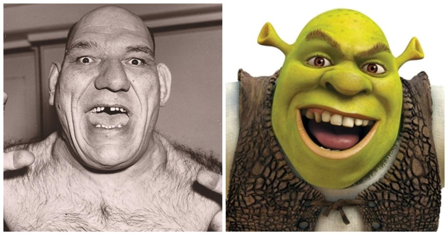 Maurice Tillet e Shrek