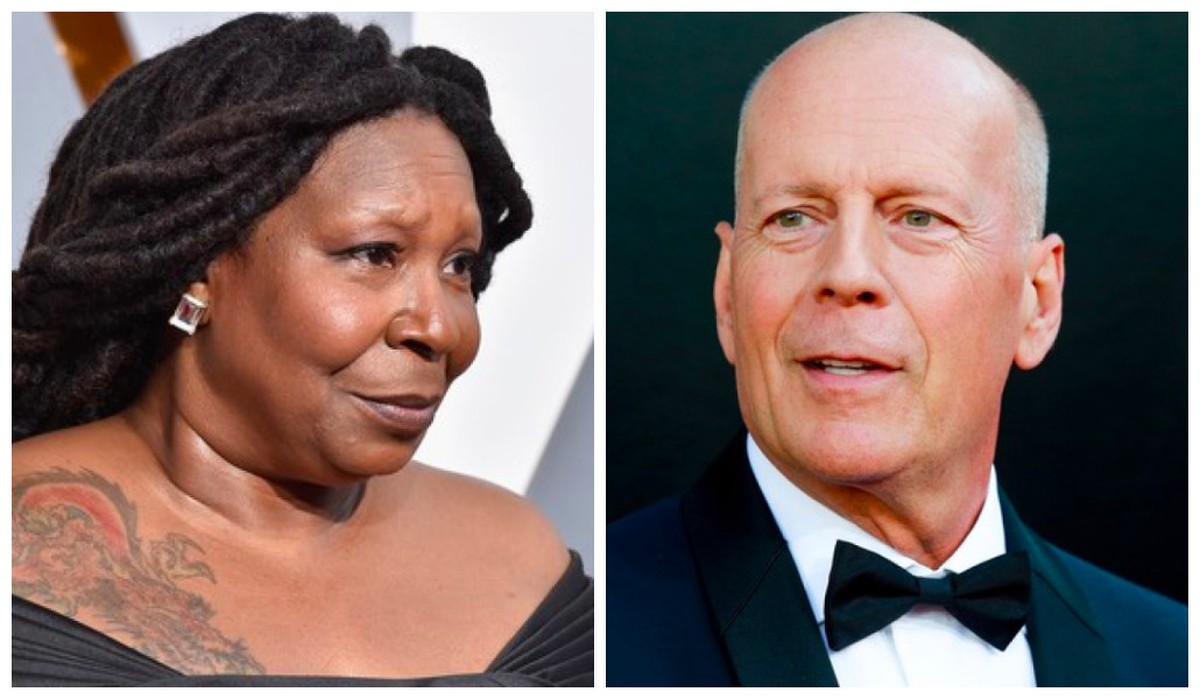 Whoopi Goldberg revela que Bruce Willis a guiou para não cair em