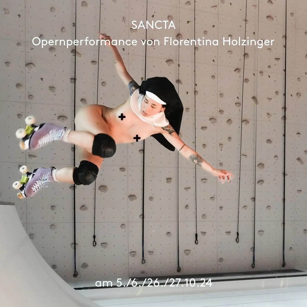 Pôster de 'Sancta', polêmica ópera apresentada na Alemanha — Foto: Reprodução