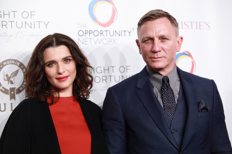 Rachel Weisz e Daniel Craig em evento em Nova York em abril de 2023 — Foto: Getty Images