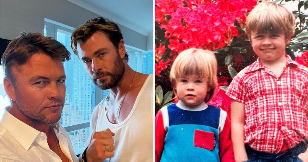 Luke e Chris Hemsworth — Foto: reprodução/Instagram