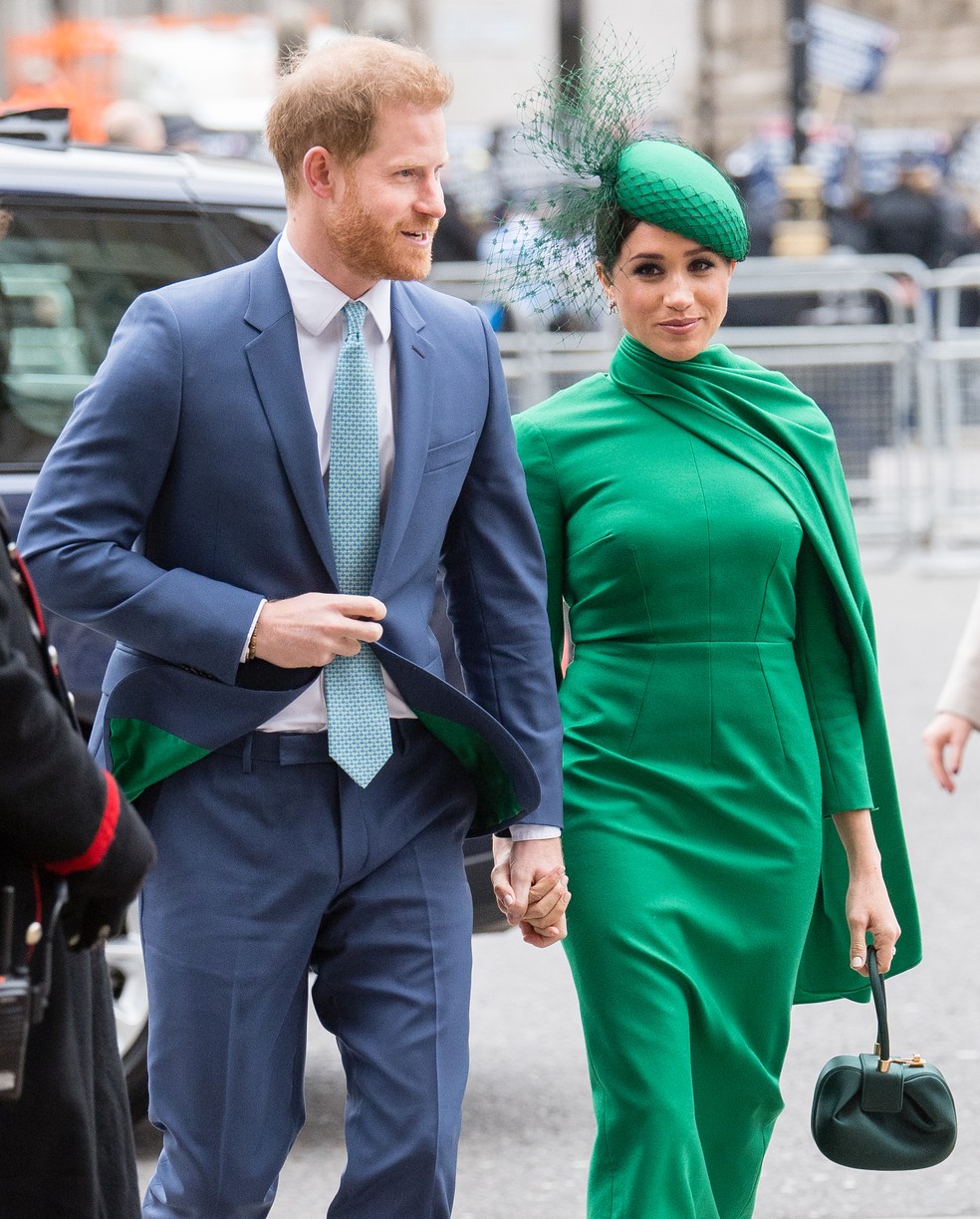 O Príncipe Harry e a atriz e duquesa Meghan Markle — Foto: Getty Images