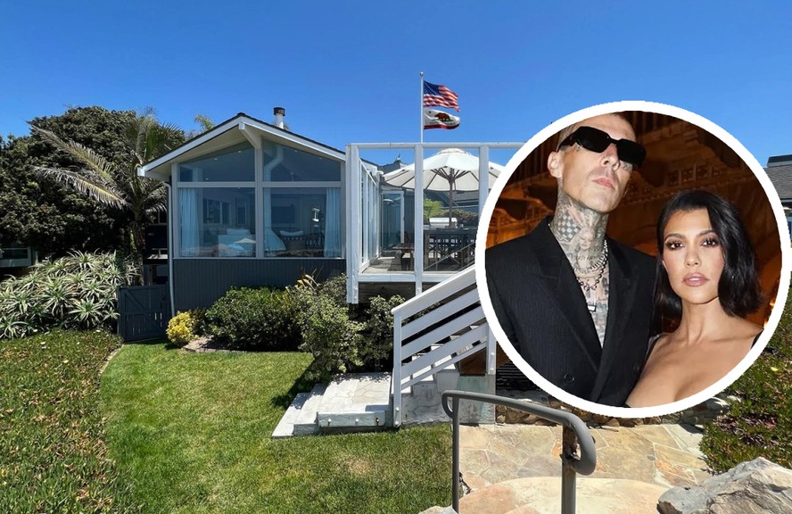 Travis Barker e Kourtney Kardashian compraram casa à beira da praia em Santa Barbara, na Califórnia