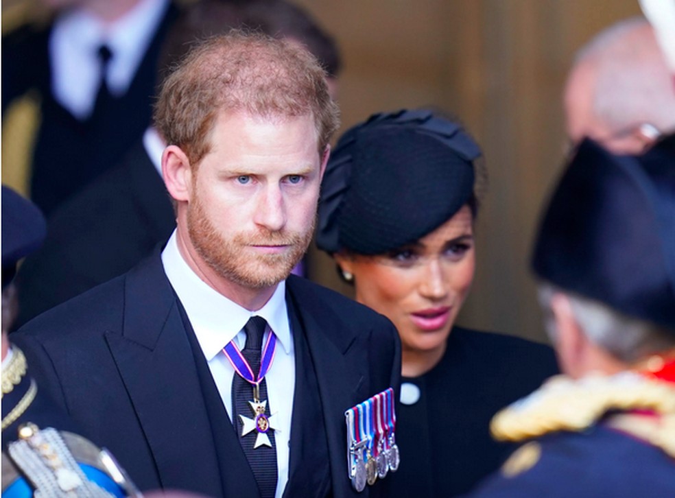 O Príncipe Harry e a atriz e Duquesa Meghan Markle — Foto: Getty Images