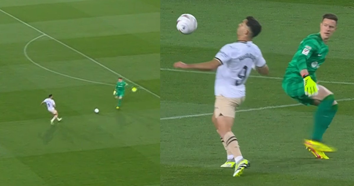 Goleiro do Barcelona tenta dar chapéu, entrega gol ridículo e vira ...