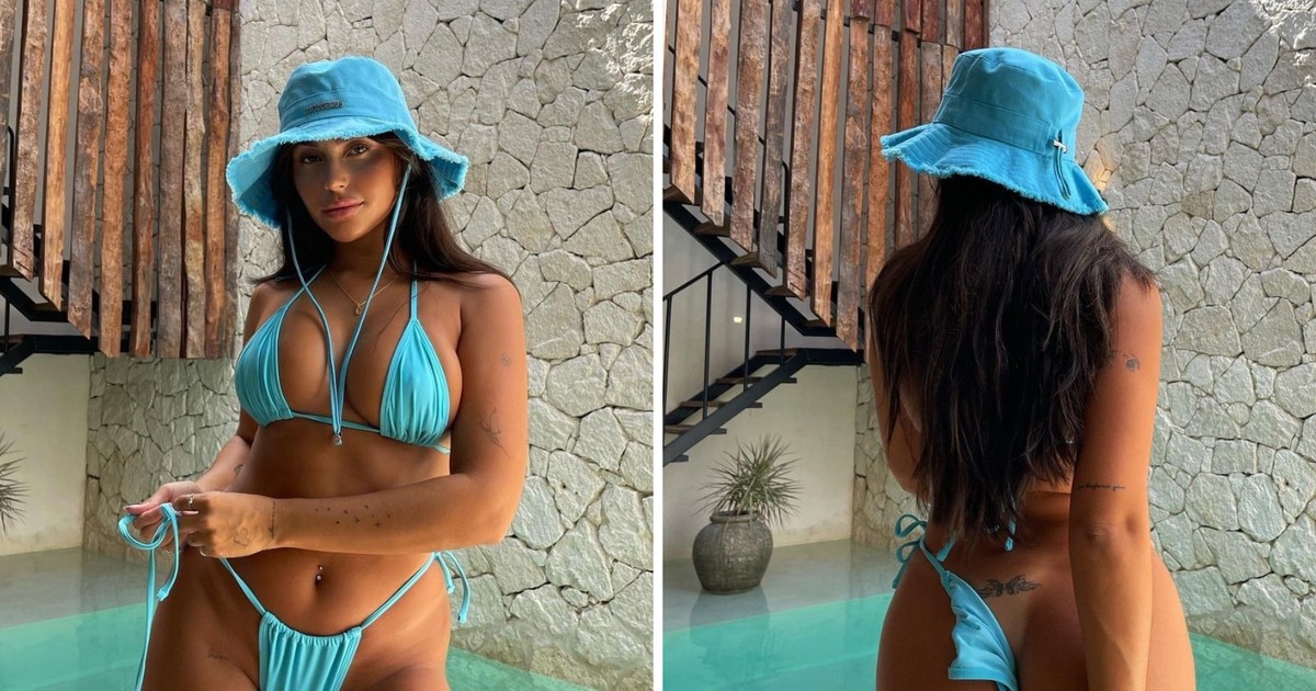 An influencer causes an uproar on the networks by showing too much while revealing a minimalist bikini |  celebrities
