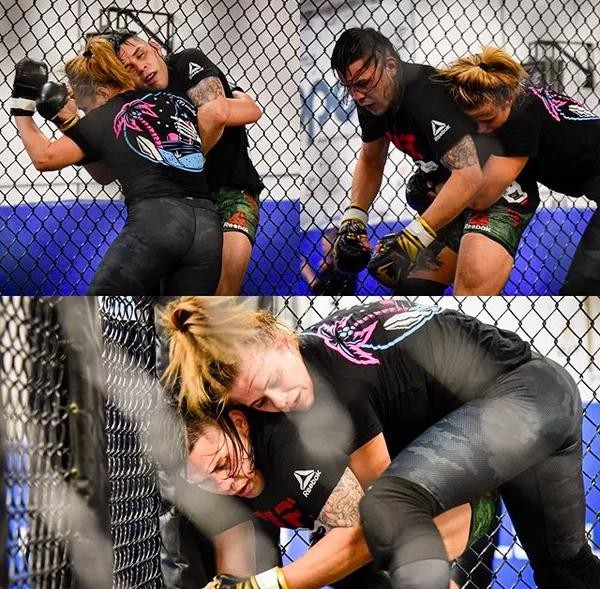 A lutadora de MMA Paige VanZant treinando (Foto: Instagram) — Foto: Monet