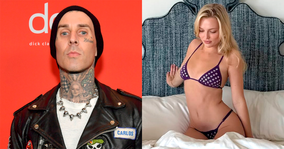 Travis Barker e a nora Skyla Sanders — Foto: Getty e reprodução/Instagram
