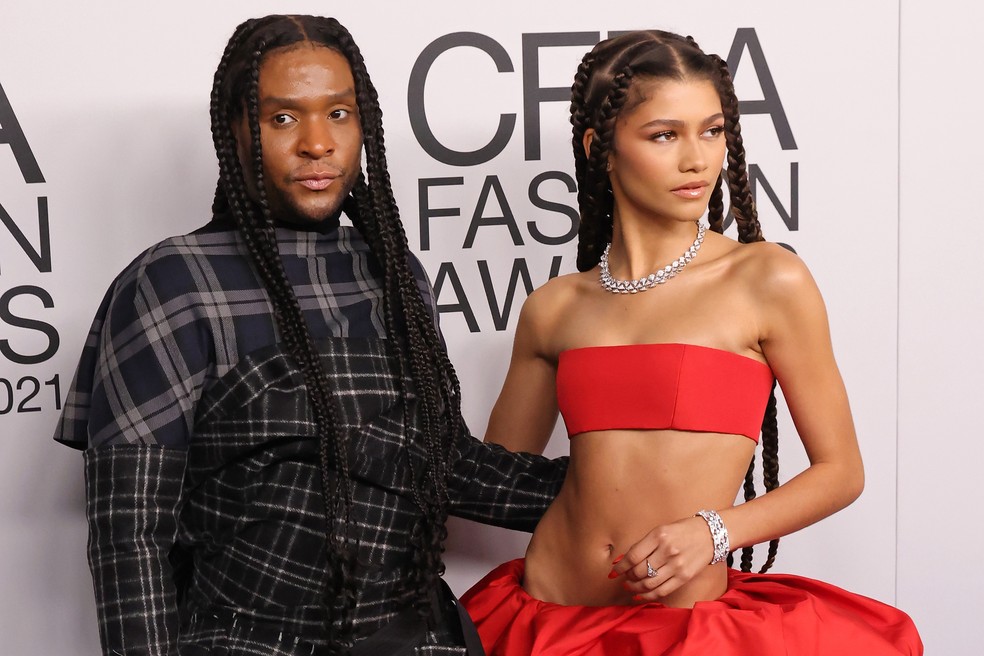 Law Roach e Zendaya — Foto: Getty Images