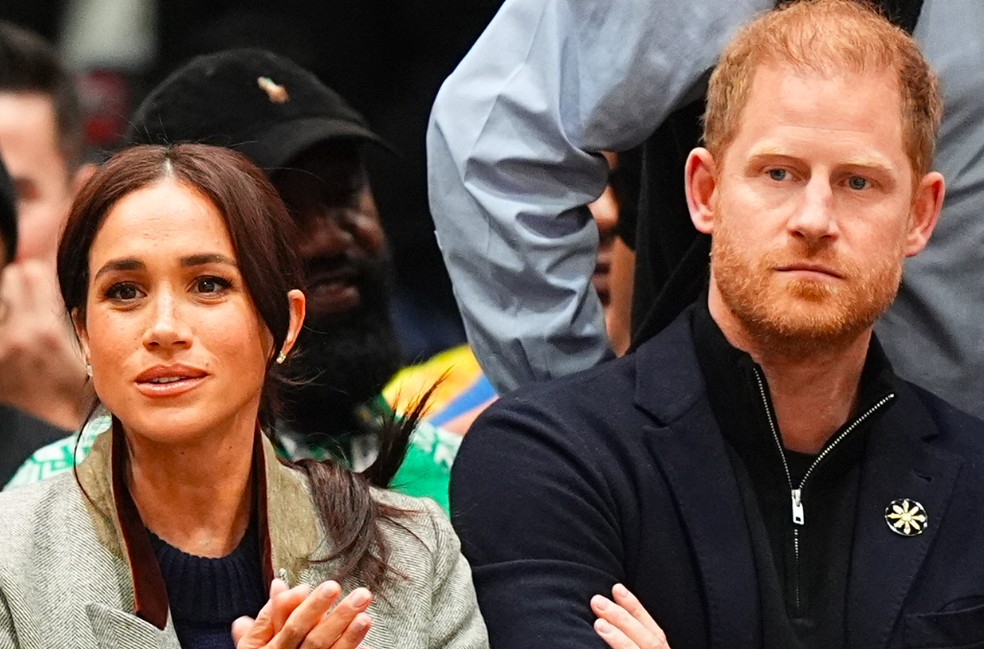 O Príncipe Harry e a atriz e Duquesa Meghan Markle — Foto: Getty Images