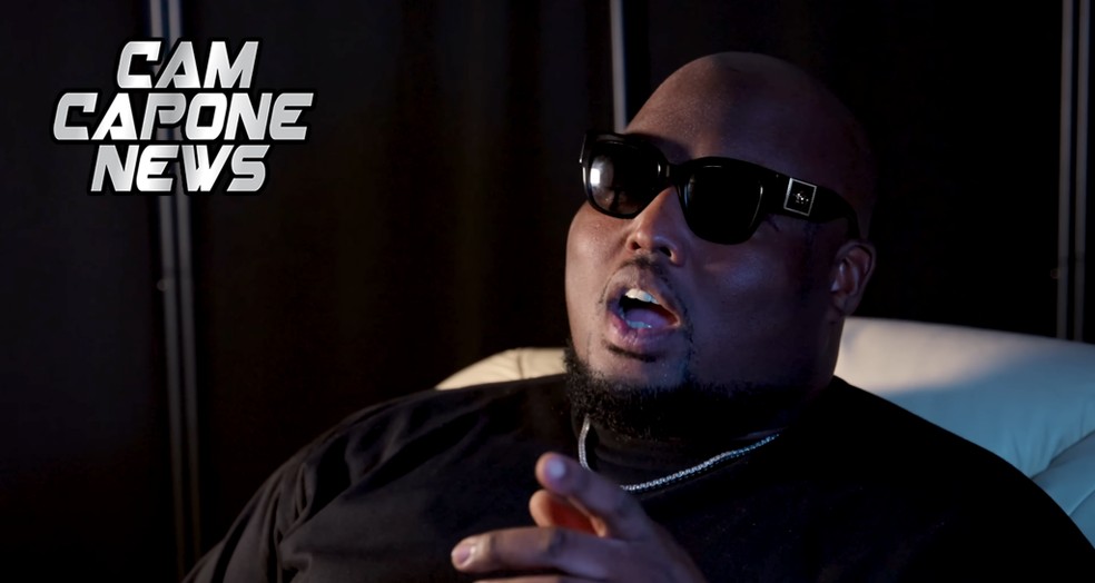 O segurança de celebridades Big Homie .CC também assistiu ao show de Jamie Foxx — Foto: reprodução