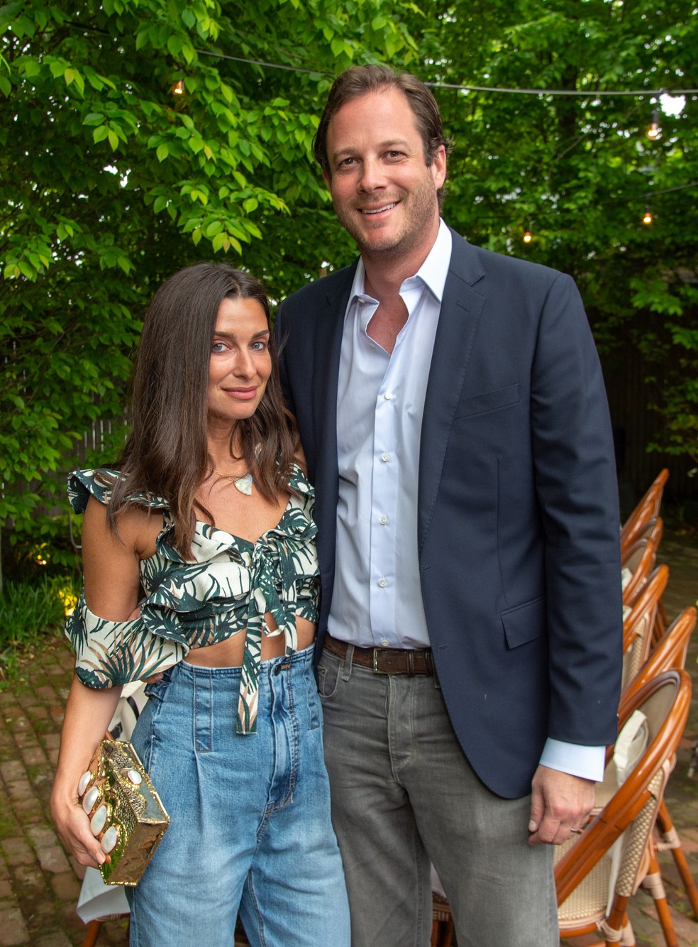 Candice Miller e o marido, Brandon Miller, que morreu em julho de 2024 — Foto: Getty Images