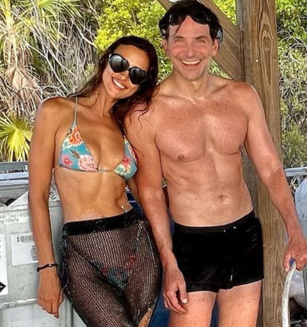 Bradley Cooper e Irina Shayk juntos em foto de 2022 — Foto: Reprodução/Instagram