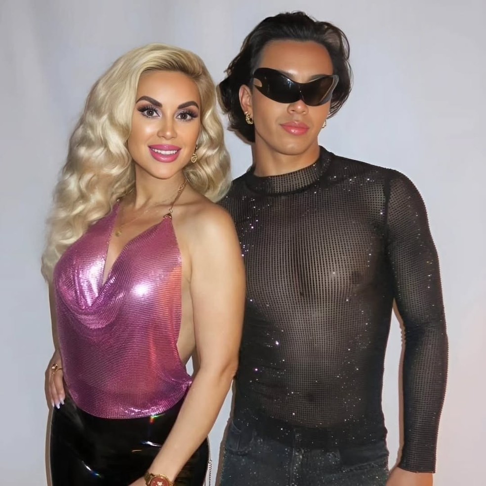 A argentina Marcela Iglesias e o filho Rodrigo — Foto: reprodução/instagram