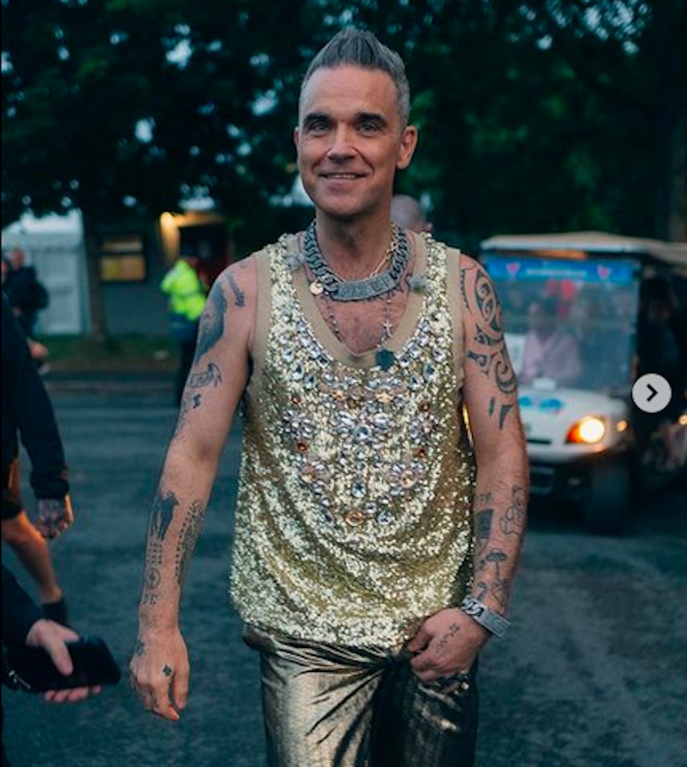 O músico Robbie Williams — Foto: Instagram