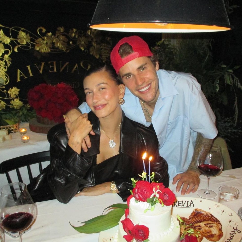 Justin Bieber e Hailey Bieber — Foto: Reprodução/Instagram