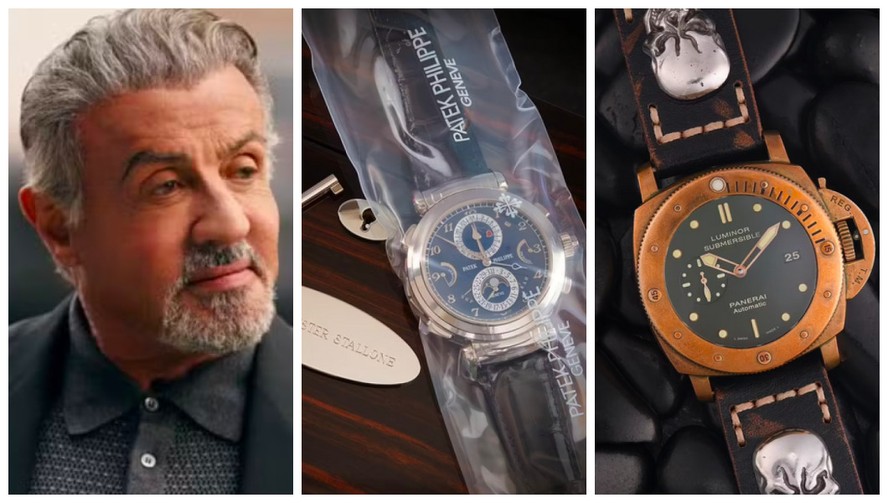 Sylvester Stallone anuncia leilão de relógios de luxo - um deles usado ...