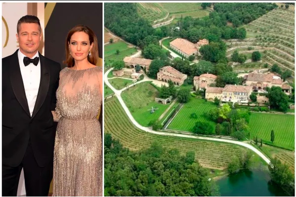 A vinícola francesa comprada por Brad Pitt e Angelina Jolie em 2008 — Foto: Getty Images
