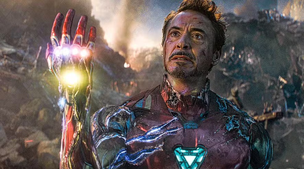 Robert Downey Jr. como Homem de Ferro em Vingadores: Ultimato (2019) — Foto: Reprodução