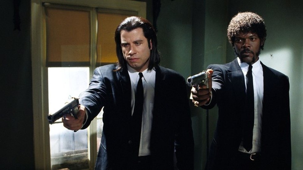 John Travolta e Samuel L. Jackson em 'Pulp Fiction' — Foto: Divulgação