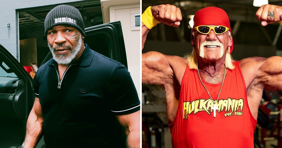 Mike Tyson e Hulk Hogan — Foto: reprodução/instagram