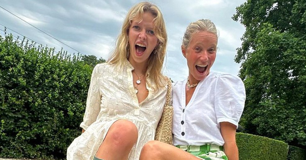 Gwyneth Paltrow com a filha Apple — Foto: reprodução/instagram